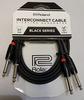 Roland Black Series Cable RCC-5-2814 1.5m TS Phone (Dual) - TS Phone (Dual)