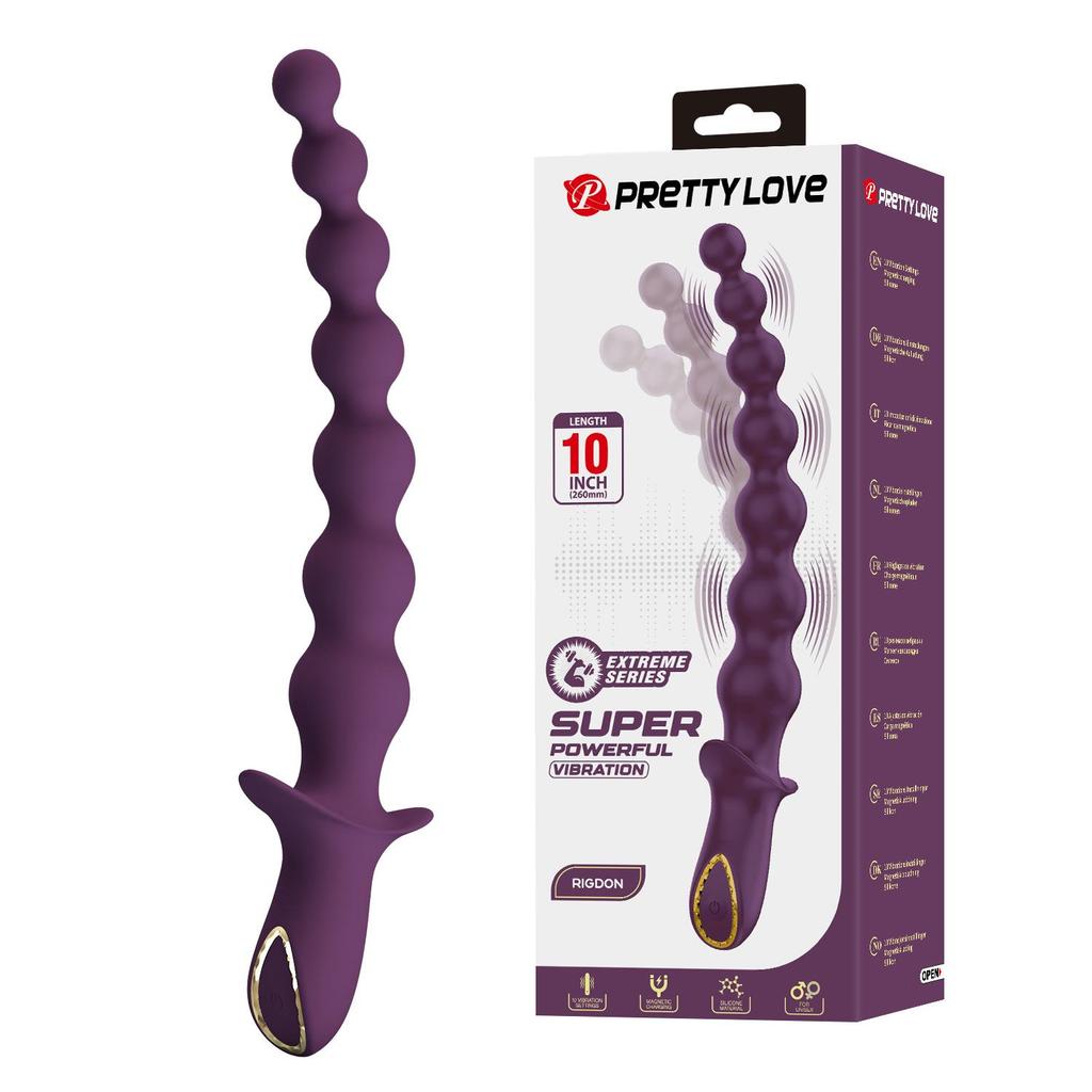 Pilot Silicone Vibrating Anal Plug – 10 Frequency Bead Massager Sex Toy