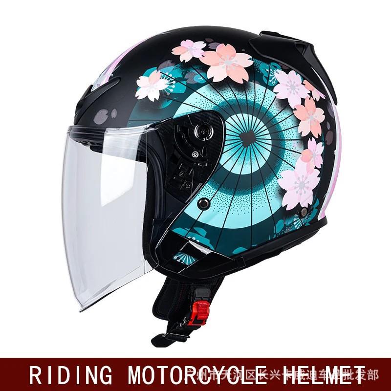 

Knight Helmet Lightweight Breathable Quick-release Lined All-season Universal 3/4