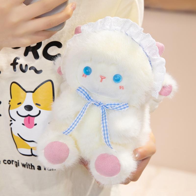 Sheep Plush Toys 19cm Lamb Stuffed Doll Squishy Kids Accompany Sleep Toy Adorably Home Decor Toys Birthday Surprise Gifts