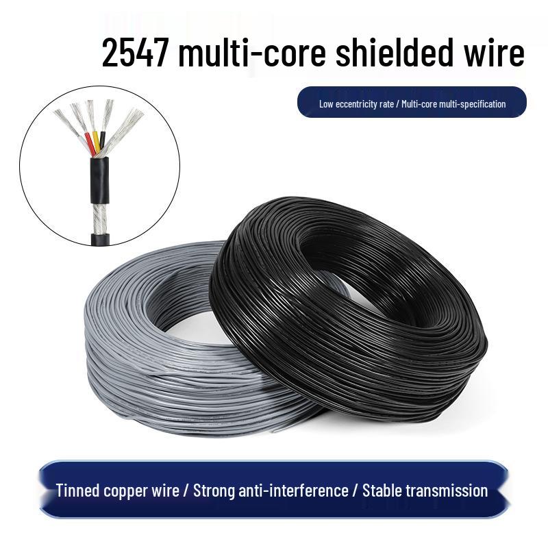 2547 Multi-core Shielded Cable, 18-30 AWG, Tinned Copper, 2-4 Core, Encrypted USB Data Cable.