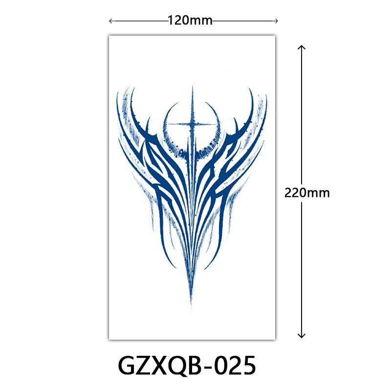 Herbal Half Arm Tattoo Stickers, Big Arm Juice Semi-Permanent Tattoo Stickers, Sweatproof Tattoo