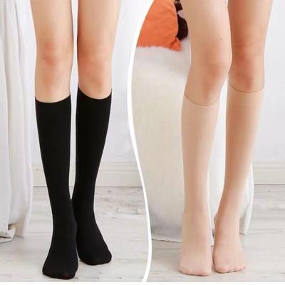 Women's Soft Opaque Knee High Socks Abrasion-resistant Non-smelly Knee Socks for Spring and Autumn