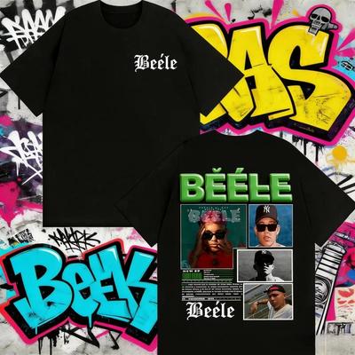 2025 Summer Rapper BEELE Album Tour Merch T Shirts Men Women Hip Hop Pop Music Street T-shirt 100% Cotton Oversized Streetwear
