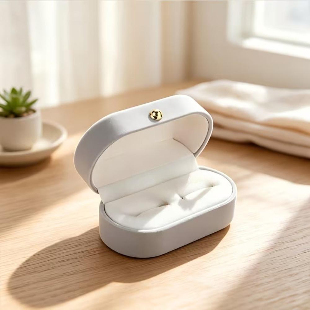 Mini Velvet Ring Box Soft Scratch Resistant Portable Jewelry Organizer Storage Containers for Women Wedding Gift Organizer Box