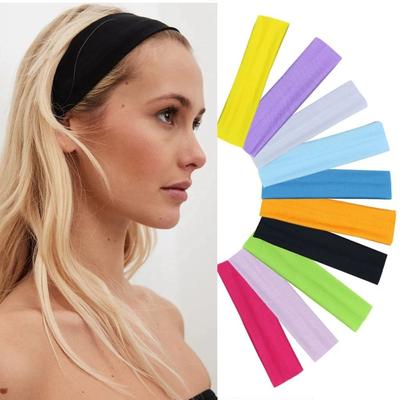 Letní sporty Čelenka na jógu Pevný Běh Čelenka Absorbující pot Pro ženy Muži Nastavitelný make-up Vlasové doplňky Čelenka