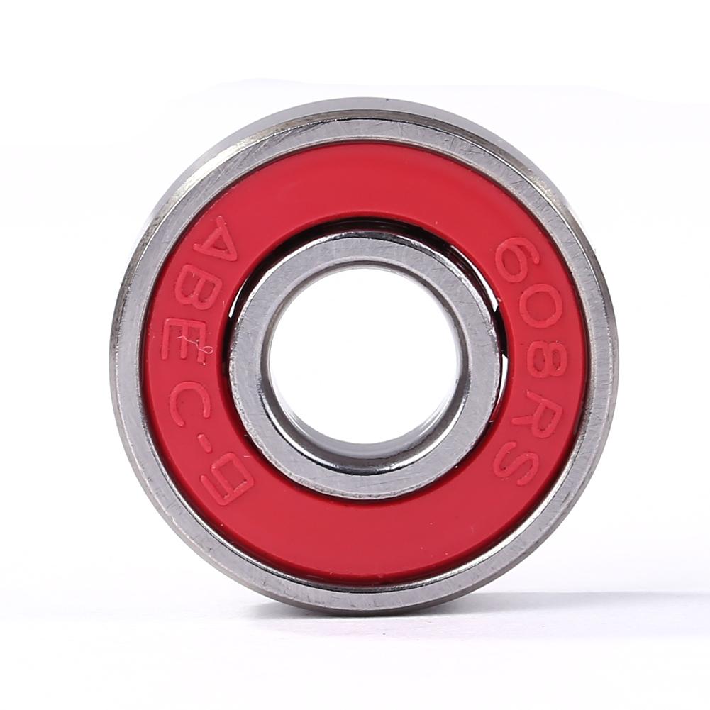 10pcs Inline Roller Skate Bearing 8x22x7mm 608rs ABEC-9 Roller Skate Wheel Bearings Deep Groove Precision Bearing for Skateboard