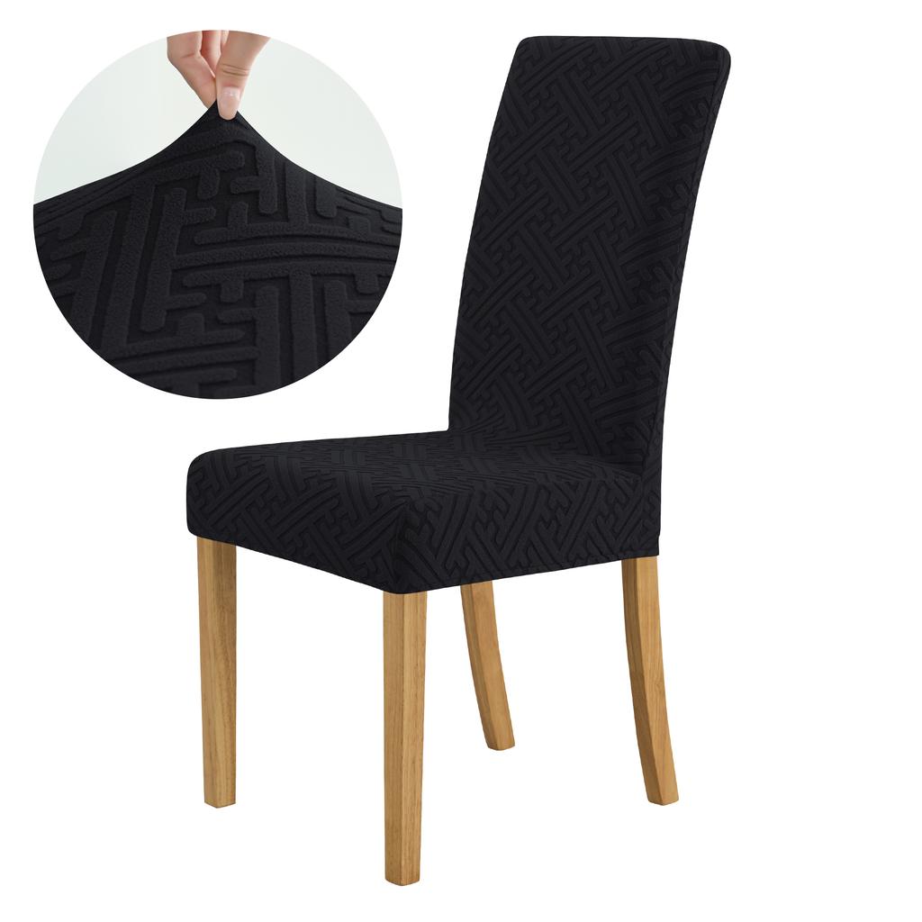 Thick Elastic Dining Chair Cover Dustproof Slipcover For Kitchen Hotel Wedding Banquet