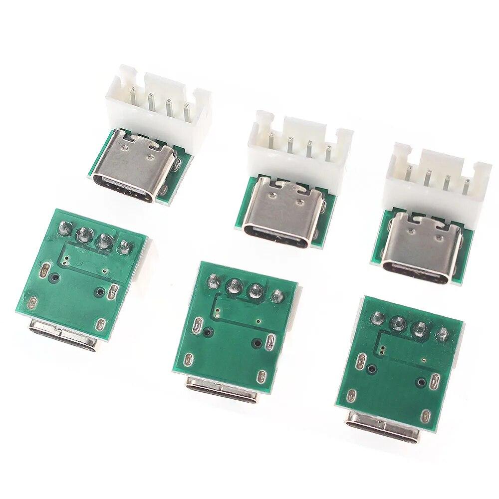 10PCS TYPE-C DIY USB PCB Board Double-sided USB3.1 16P PCB Electronic Test Board