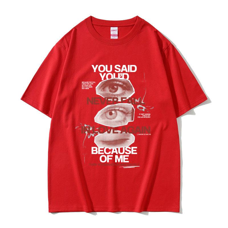 Lamour De Ma Vie Hit Me Hard and Soft Graphic Tshirts Unisex Women Hip Hop Oversized Tshirt Unisexs Fashion Art Aesthetic T Shrts