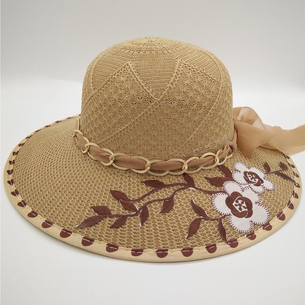 Ladies' Basin Hat Flower Sun Hat