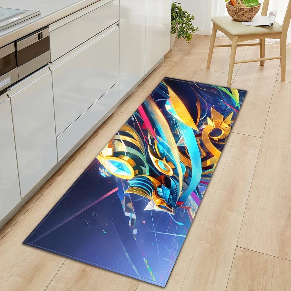 Creative Colorful Geometric Pattern Home Kitchen Floor Mat Door Front Decoration Floor Mat