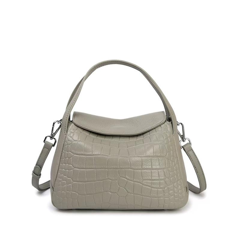 First Layer Cowhide New Handbag Casual Versatile Genuine Leather Women's Bag Single Shoulder Crossbody Bag