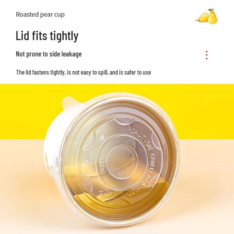 Disposable Roasted Pear Dessert Cups & Soup Bowls