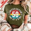 Custom Vintage Limited Edition Cassette Graphic Tshirt Personalized 1976 Shirt 50th Birthday Gift For Wounisex Unisex Shortsleev