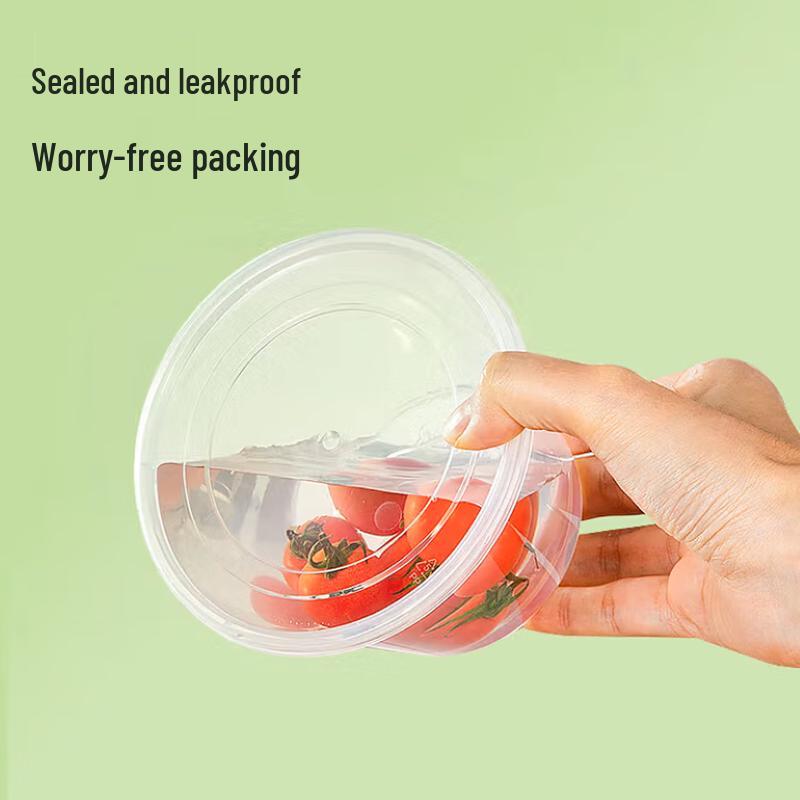 Disposable Round Plastic Food Container Set