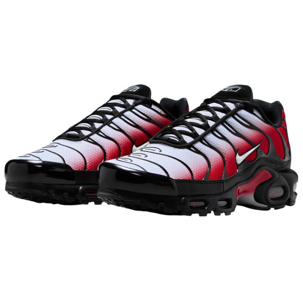Nike Air Max Plus Pure Platinum University Red Men Sneakers Black White DM0032-017