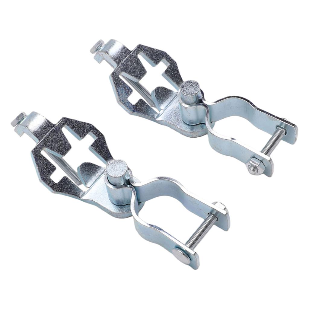 2 Sets T Post Gate Hinge Galvanized Iron 1 3 8 Inch Chain Link Fence Gate Hinge for Farm Garden Yard