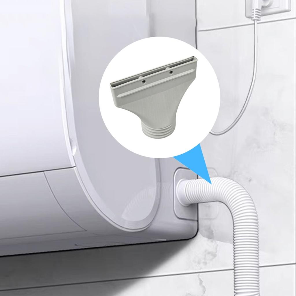 Flat Hose Adapter, AC Hose Connector, Conditioner Portable Exhaust Hose Window Adapter, Portable Conditioner Dryer Vent System Exhaust Vent Connector