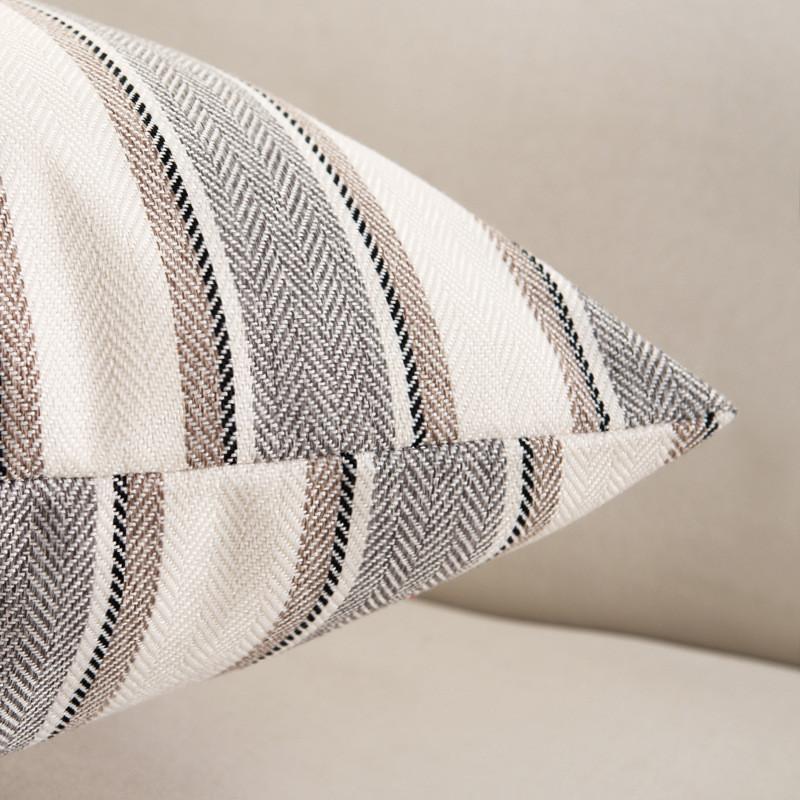 45x45cm Classic Striped Cotton Linen Sofa Cushion Cover Car Seat Throw Pillowcase Home Living Room Decoration