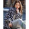 KAISER Women's Checkered Shearling Winter Coat