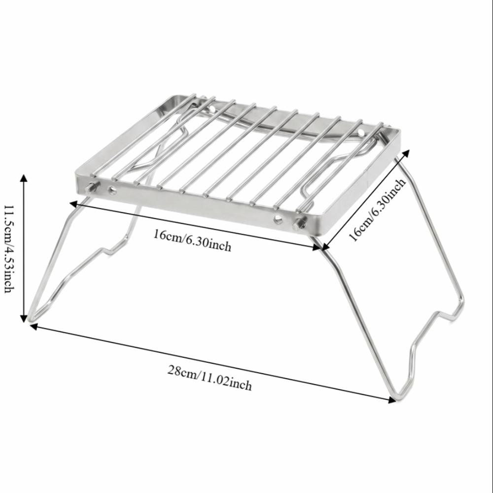 Portable Backpacking Grill Stainless Steel Campfire Grill Camp Fire Cooking Racks  Camp Fire Picnic