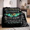 1pc Mom & Dad Memorial Quote Blanket - Perfect Gift for Birthdays, Christmas & Halloween- Soft, Warm & Versatile Yy250909101