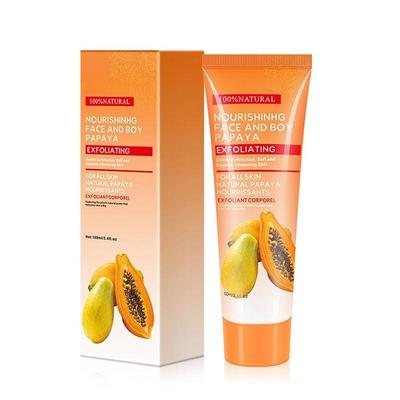 100g Doğal Papaya Özü Soyma Temizleyici Doğal Peeling Beyazlatma Parlatıcı Yüz Fırçalayın Jel Krem