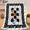 Guitar Blanket Music Note Guitar Musical Instruments Throw Blanket Gifts for ...