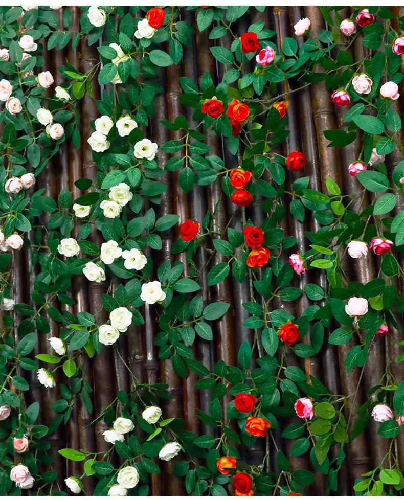 Künstliche Rosenblüten-Ranke für Wand- und Decken Dekoration
