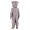 Unisex Toddler Baby Animal Jumpsuit Long Sleeve Zip Up Cute Cartoon Hooded 3D Tail Cosplay Costume