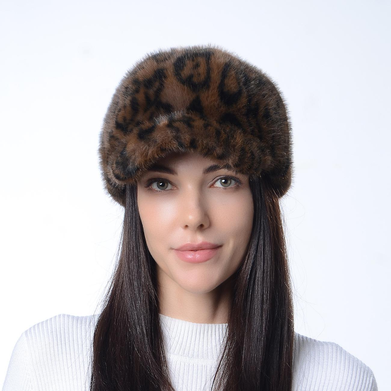 Autumn And Winter Mink Fur Hat Versatile And Warm