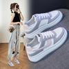 Little White Shoes Women's 2025 Spring New Korean Version of Board Shoes Women Ins Tide Students Flat Bottom Running Breathable Leisure ZK05