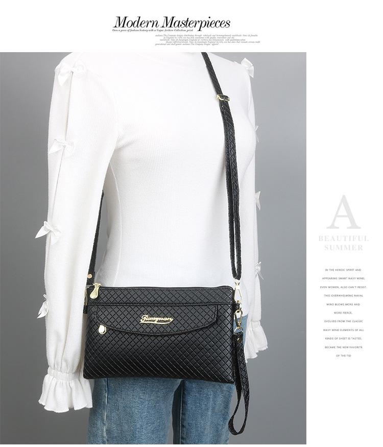 Fashion Quilted Women's Crossbody and Clutch Handbag with Coin Purse
