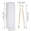 2pcs/set Anti Slip Training Chopsticks Food Grade with Storage Box Kids Chopsticks Bear Shape High Temperature Resistance