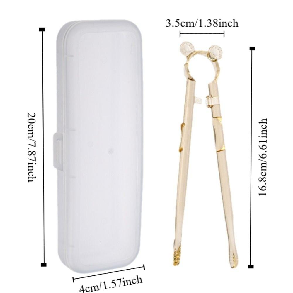 2pcs/set Anti Slip Training Chopsticks Food Grade with Storage Box Kids Chopsticks Bear Shape High Temperature Resistance