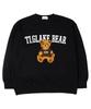 TI.GLAKE Awesome Tee Bear Oversized Sweatshirt Black [Fleece Lining]