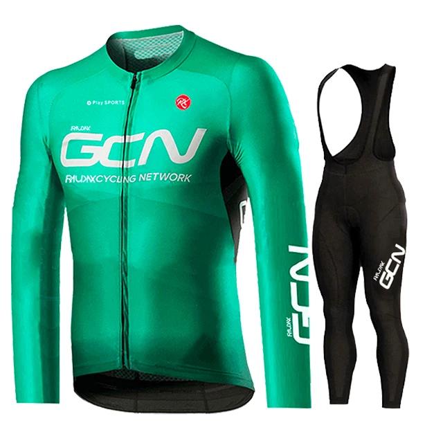 2026 Autumn Breathable Red Pro Cycling Jersey Set, Long Sleeve Cycling Clothing, MTB Maillot, Bicycle Sportswear, Road Bike Uniform, 2024
