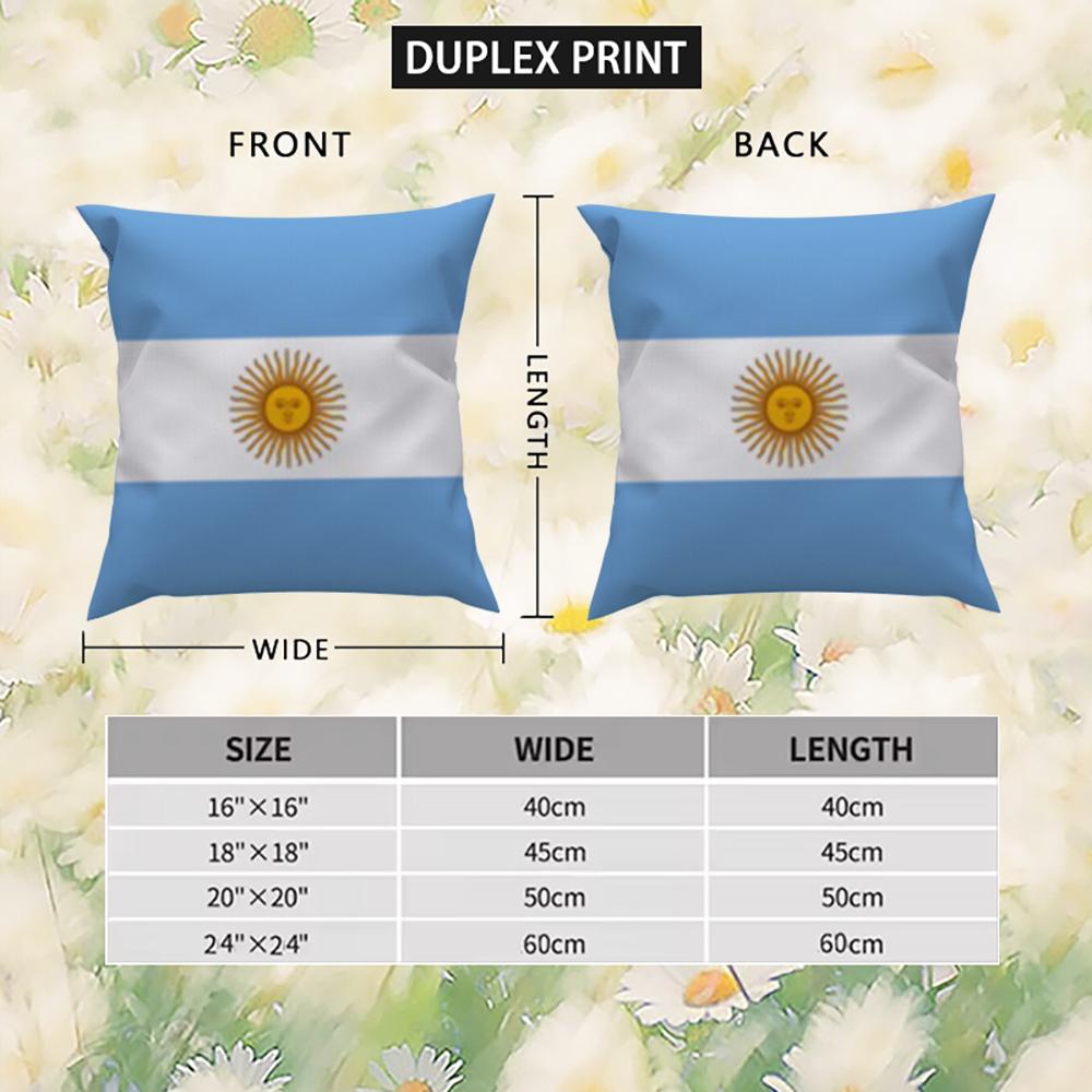 Flag Pillow Case For Car Sofa Decorative Home Double-sided Print Plush Square Throw Pillow Cushion Cover