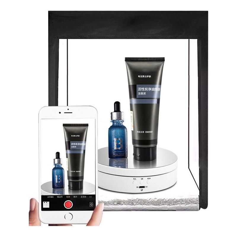 Motorised Rotating Carousel with Remote Control for Jewellery Display, Photography and Video, 360 Degrees, 3-position Adjustment