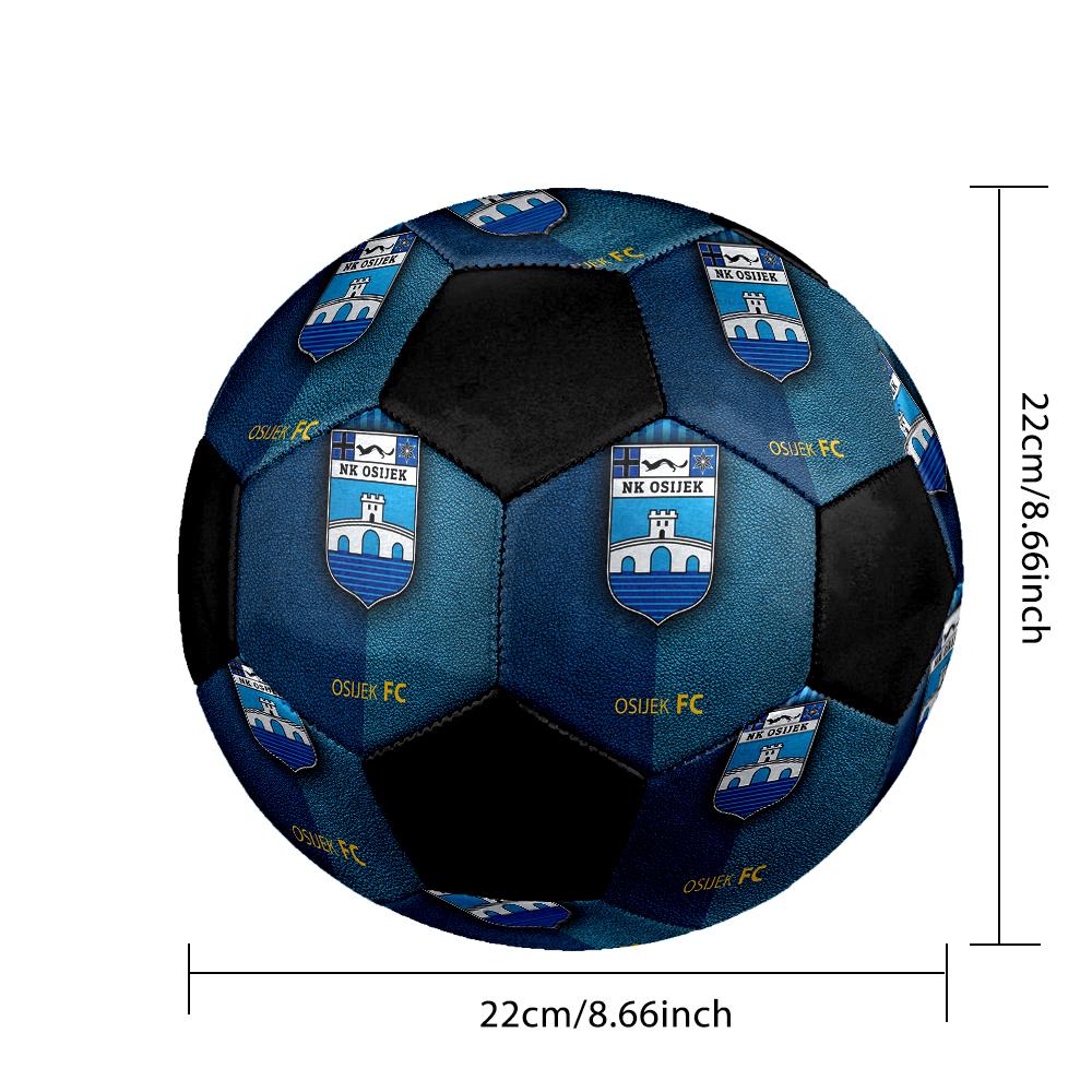 SIZE 5 NK Osijek Soccer Ball Colorful All Ages Machine Stitched PVC Competition Ready Durable High-Bounce