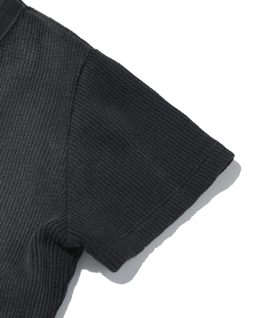 Seuweideu Washed Thermal Logo Tee [Black]