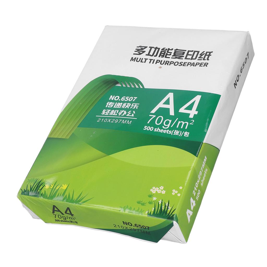 500 Sheets A4 Copy Printer Paper Wood Pulp Blank Duplicating Paper Multipurpose White Draft Papers