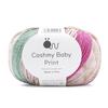 5 balls of raw wool yarn, Cashmere Baby Print, medium weight, 40g (116m), 50% acrylic, 50% nylon, microfiber, 103. Green