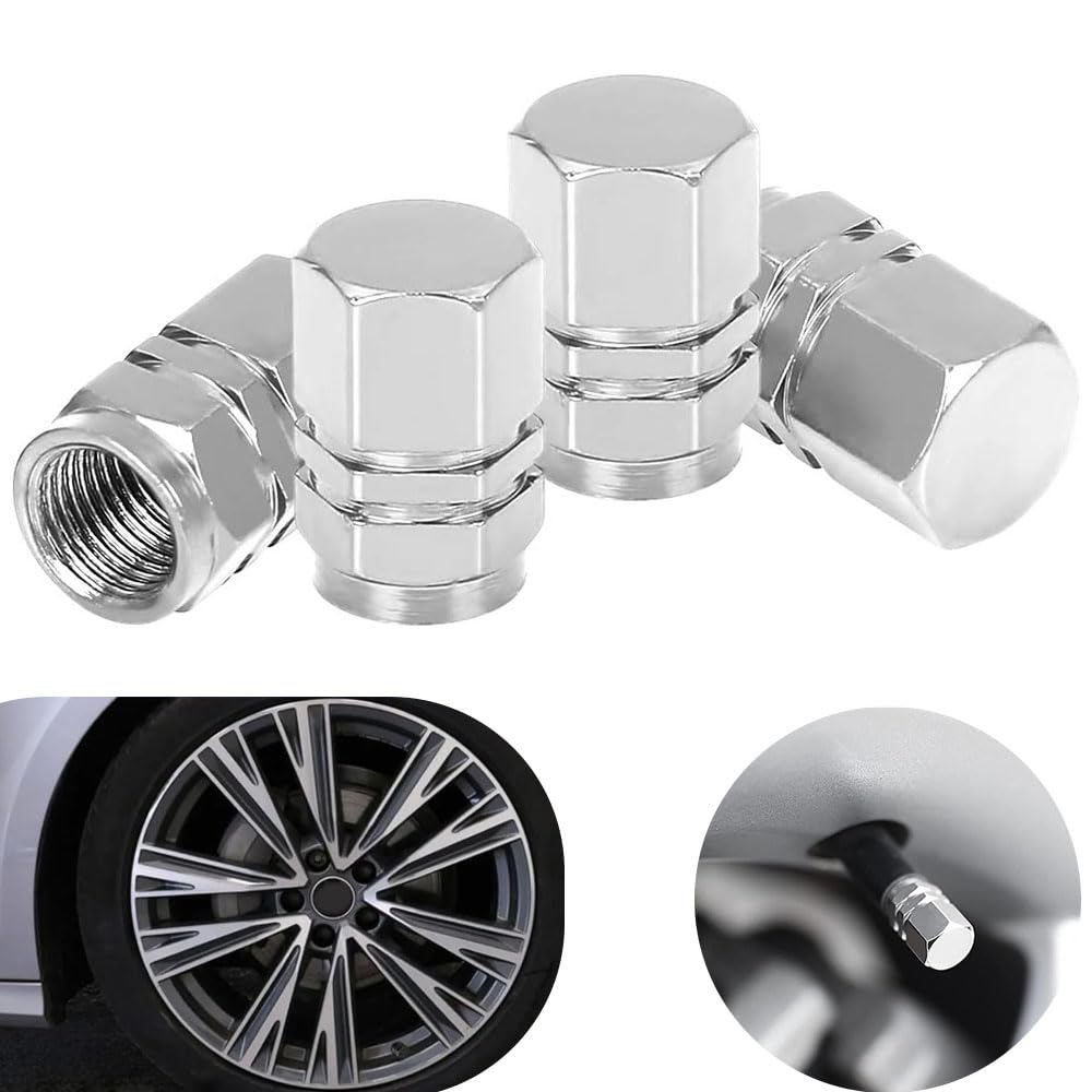 Tire Valve Cap Set of 4, Valve, Aluminum Alloy, Wheel