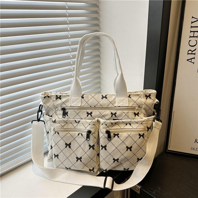 Trend Bow New Beautiful Casual Large Capacity Shoulder Messenger Bag Simple Fashion Handbag