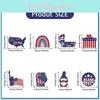 Flag American Party Accessories With Paper Hang Tags For Decoration Celebration