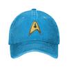 Star Trek Wissenschafts-Fiktion TV-Serie Gewaschene Jeans-Kappe Lässige Baseballkappen Verstellbarer Hut Sommer Unisex Baseballkappen