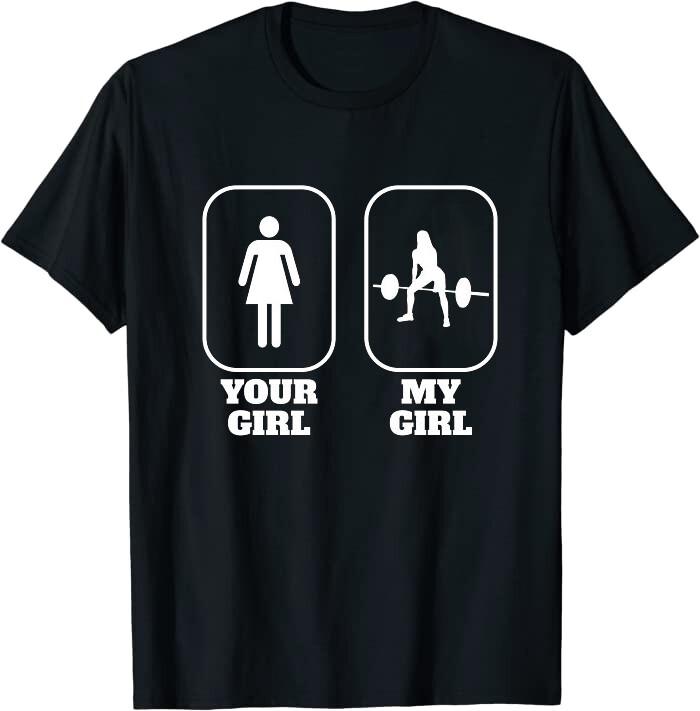 Sumo Deadlift Powerlifting Weightlifting Girlfriend Classic T-Shirt XL