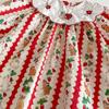 Korean Style Lapel Rabbit Embroidery Dress for Baby Girls, Ages 1-8, Long Sleeve, Spring/Autumn, Sweet Princess Style